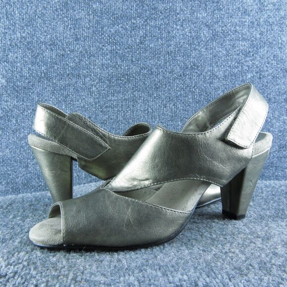 Aerosoles Women's Vivrance Gladiator Pewter Synthetic Size‎ 10M Gently Used 2025 - Picture 1 of 6
